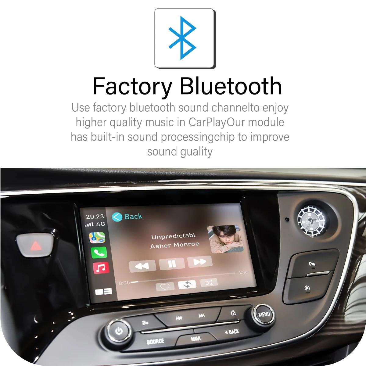 CarPlay اللاسلكي لـ Buick Regal opel insignia 2013-2017 LaCrosse 8 "شاشة أندرويد السيارات مرآة ربط AirPlay وظيفة تشغيل السيارة