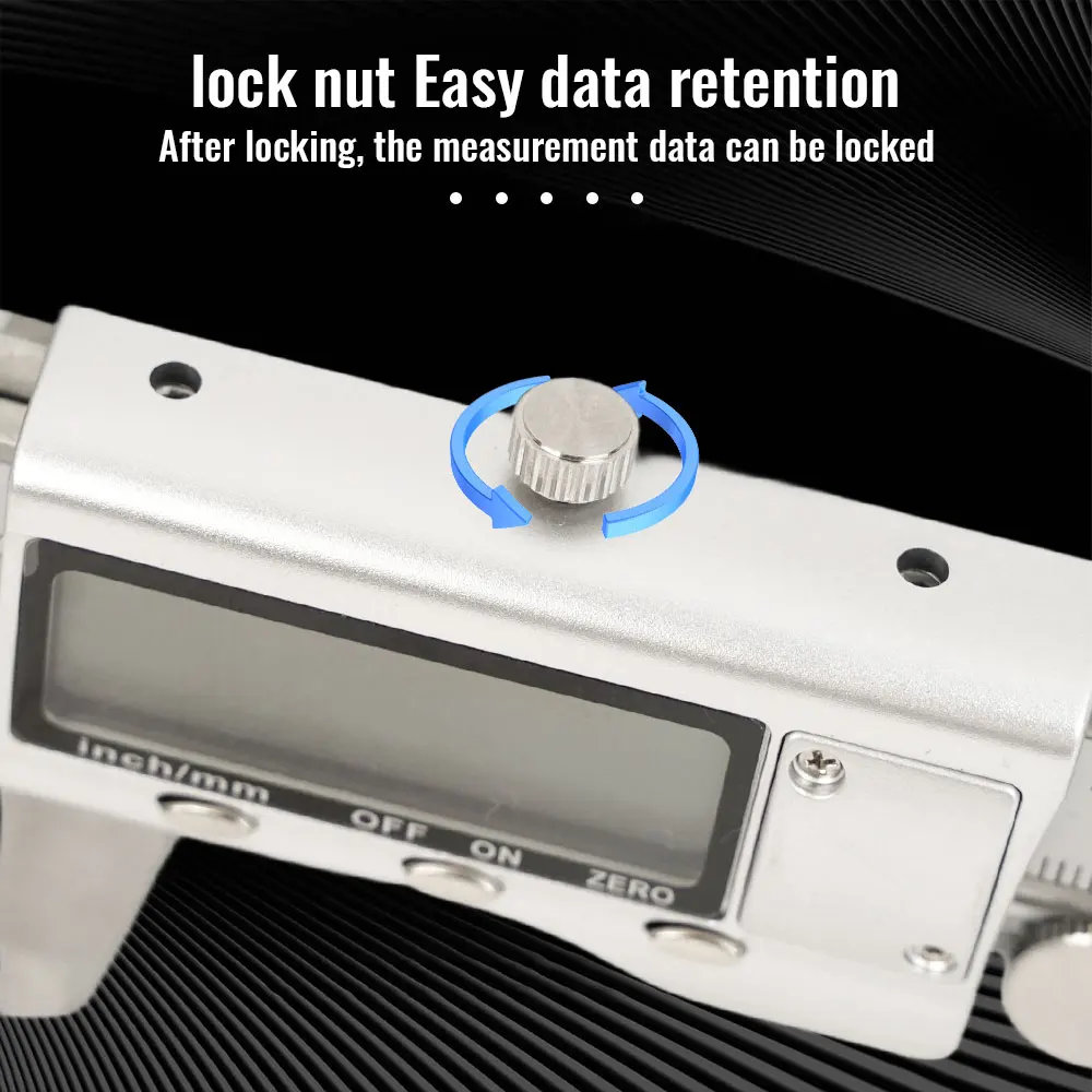 Portable TON09 6-Inch 150mm Stainless Steel Electronic Digital Vernier Caliper Metal Micrometer Measuring