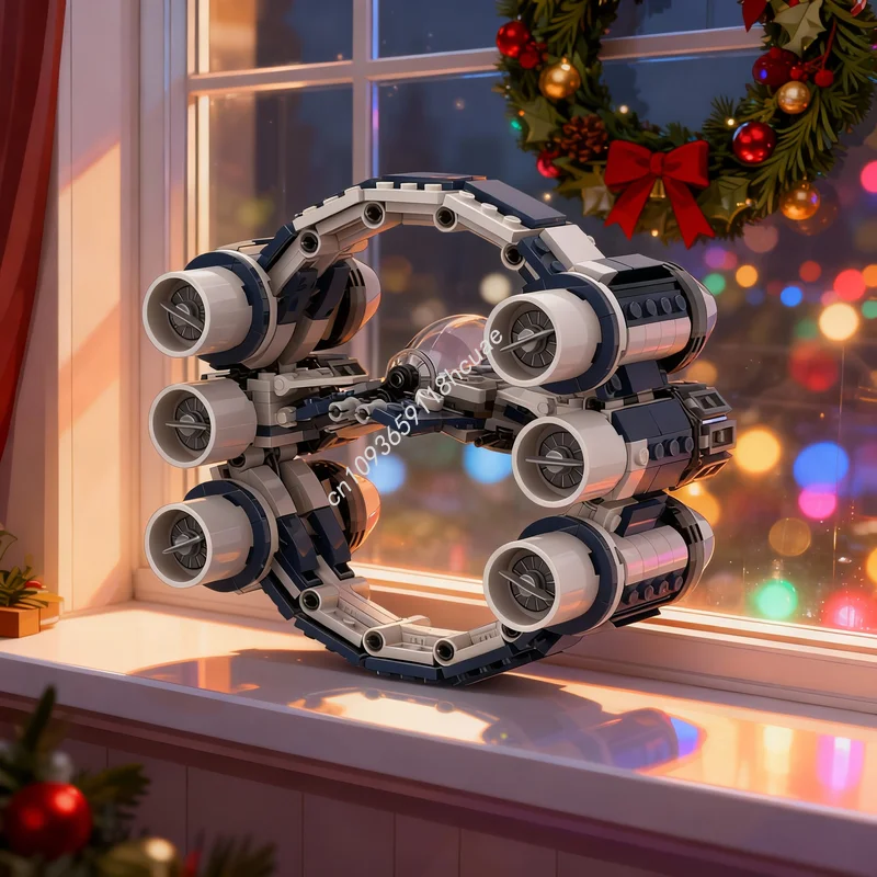 529pcs MOC Star Battle Eta 2 Actis Hyperdrive Ring Model Building Blocks Construction Christmas Gifts Brick Idea Toys Kids