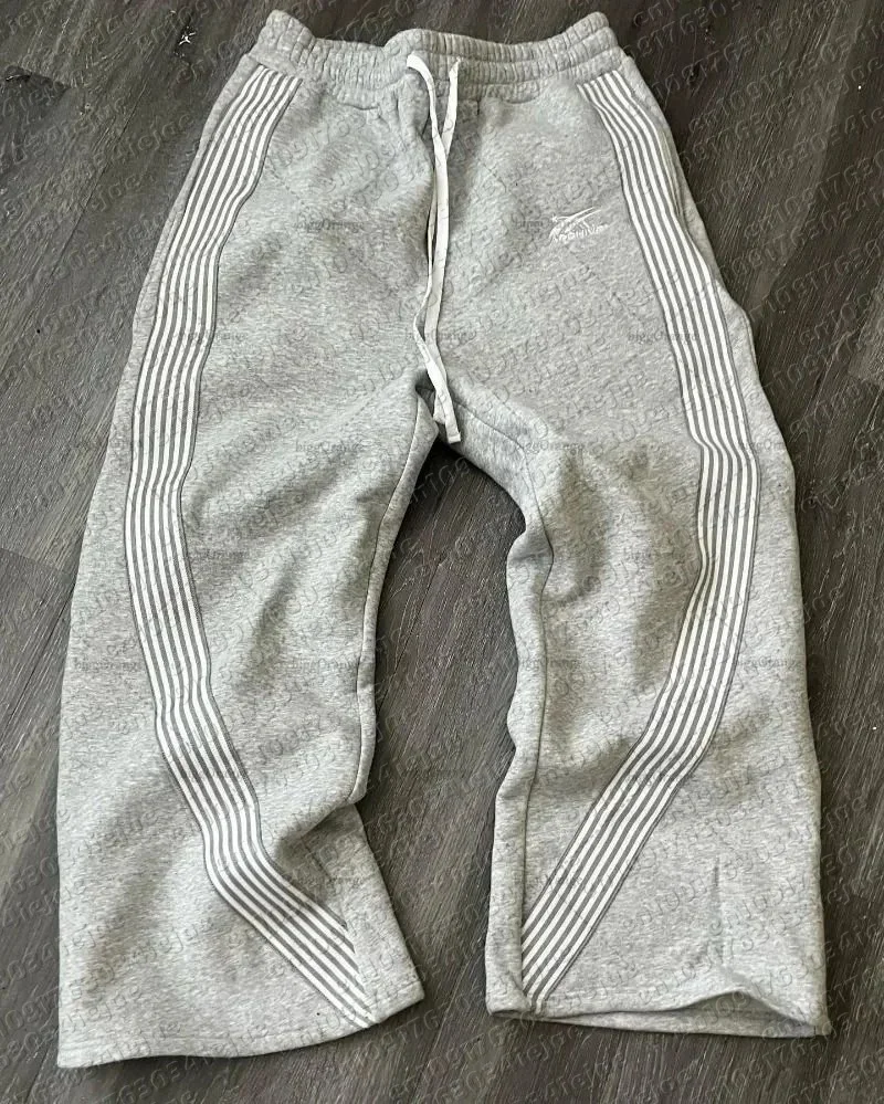 2026 Y2K Schwarz-Graue Tarnmuster Taktische Freizeithose für Herren und Kinder Premium Jogging-Baggy-Sweatpants mit Kordelzug Funktional und Modisch – Detail 7
