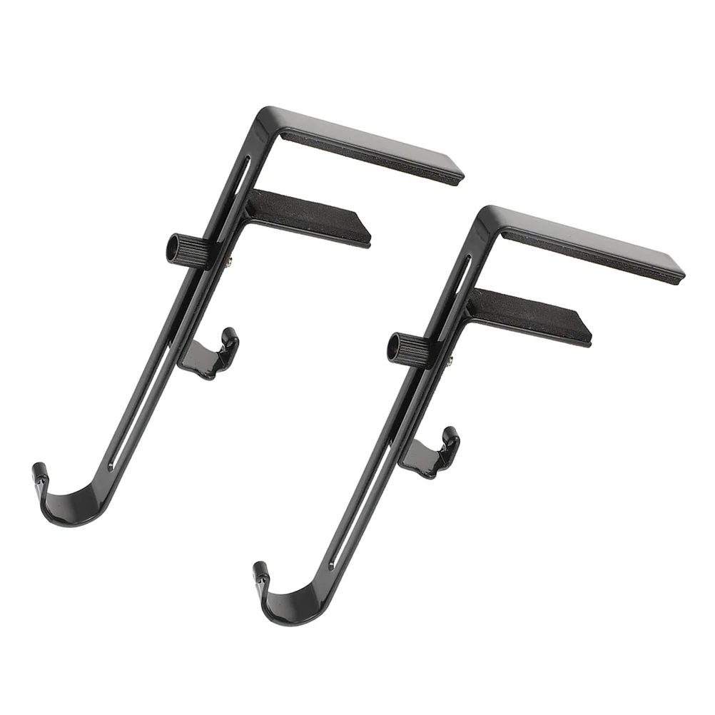 

2pcs Adjustable Garland Hooks For Mantle Heavy Duty Iron Stocking Hangers Fireplace Decor Holiday Party Wreath Hanging Tools