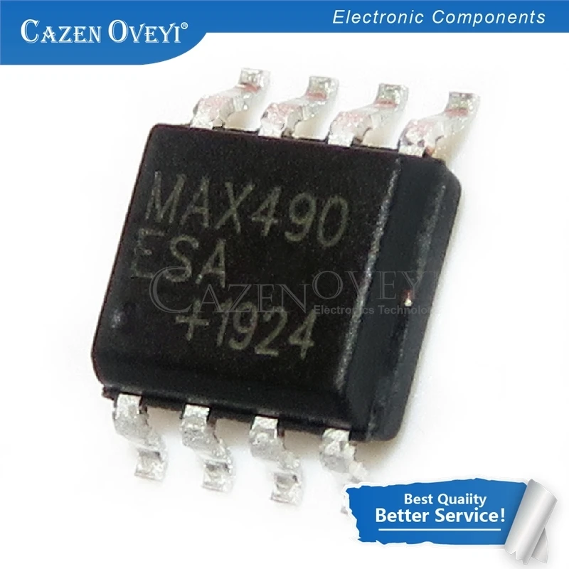 Stable Performance 10pcs/lot MAX490ESA MAX490CSA MAX490 SOP-8 In Stock On Time Delivery