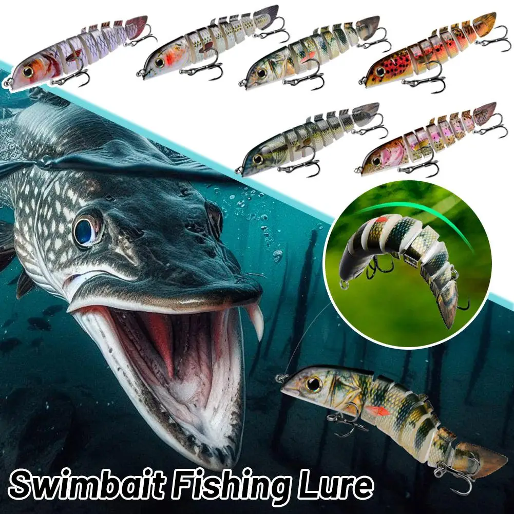 1PCS Multi-joint Mud Loach Lure Swimbait Fishing Lure Bass Freshwater Fishing Tackle Crankbaits Lifelike Y1Y2