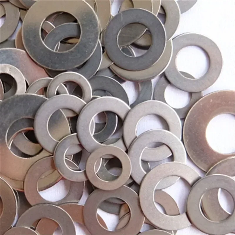 50 Cái/lốc Ngoài Trời Dao Trục Chính Phụ Kiện 420C Plus Phẳng Bằng Thép Không Gỉ Đệm Gấp Gioăng Phụ Kiện