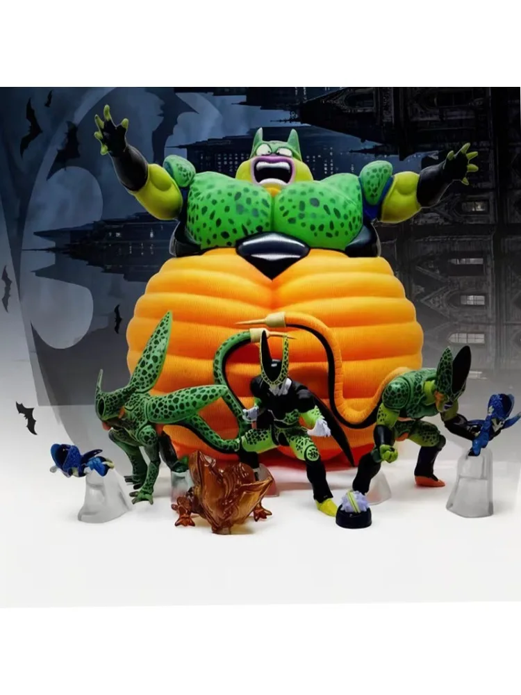 2026@.7szt/zestaw Figurki Dragon Ball Z Rodzina Cell, Figurka Akcji Cell z PVC, Kolekcjonerskie Modele Zabawek, Prezenty dla Dzieci — 2
