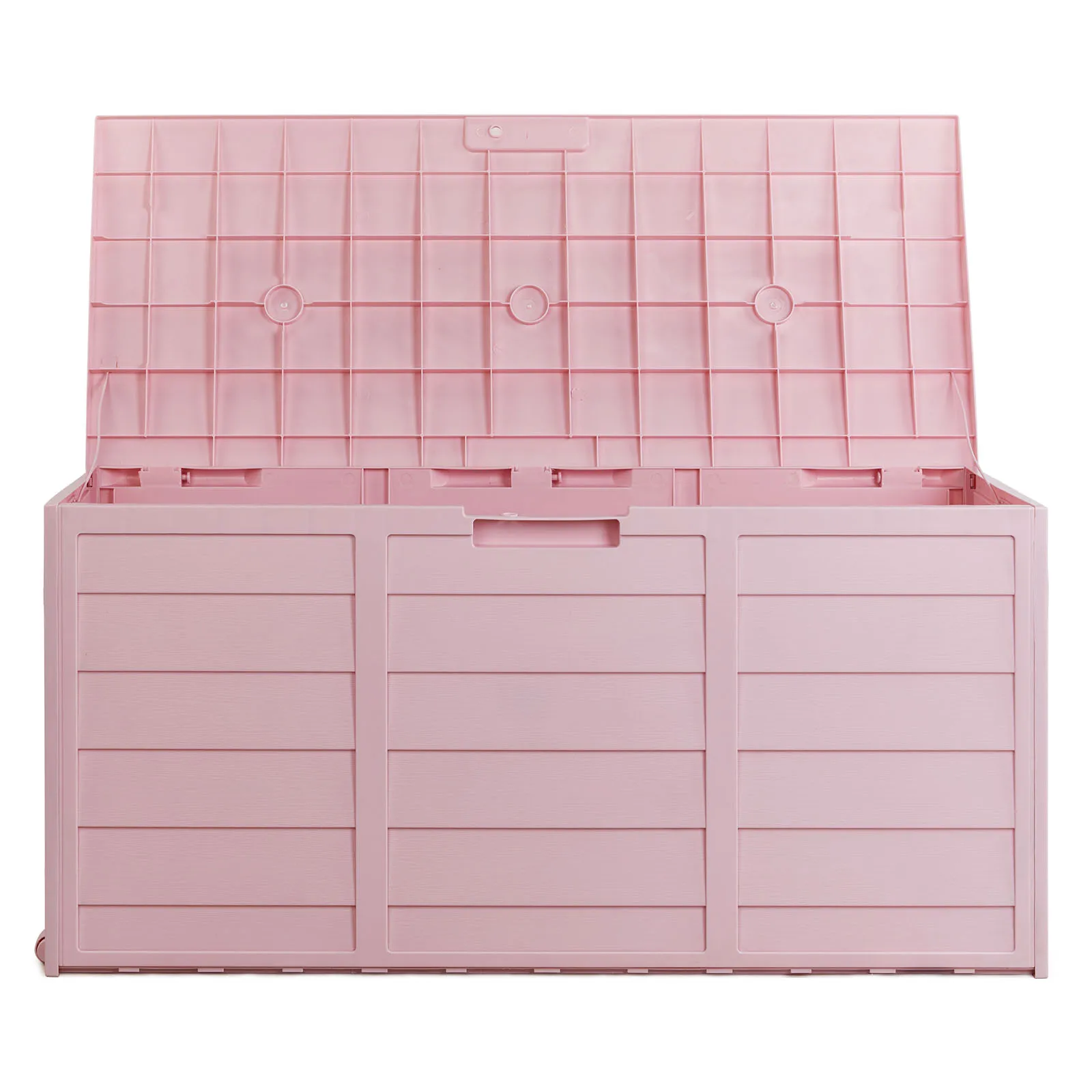 

75gal 280L Outdoor Garden Plastic Storage Deck Box Chest Tools Cushions Toys Lockable Seat