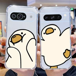 P ixel 8 Pro Cute Cartoon Transparent Phone Case For Google Pixel 8 9 7 9ProXL 8A 6Pro 9Pro 7A 6 8Pro 7Pro 6A Cover