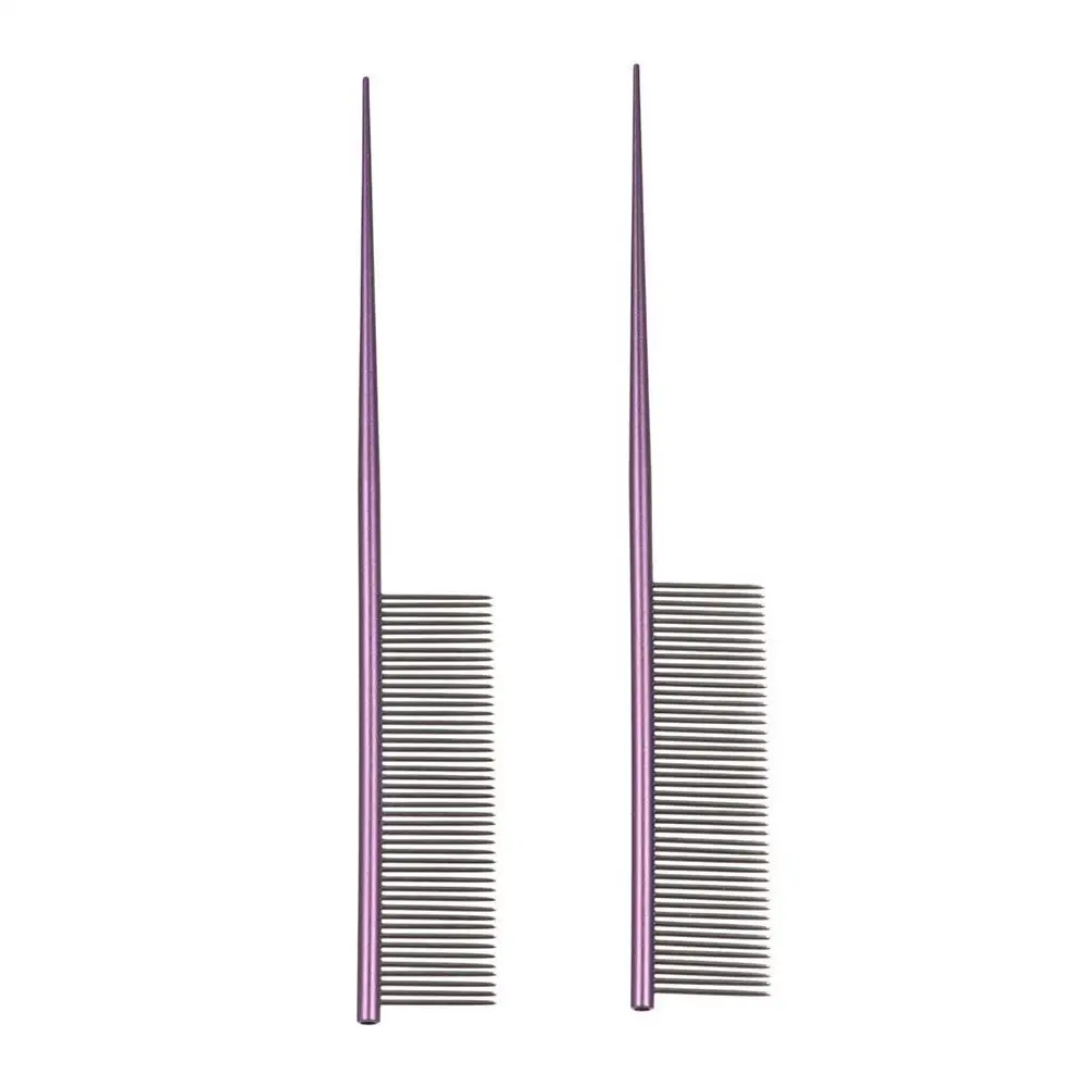 Stainless Steel Pet Flea Comb Non-rust Dense Tooth Dogs Cleaning Brush Comb Colorful Dog Grooming Comb Grooming