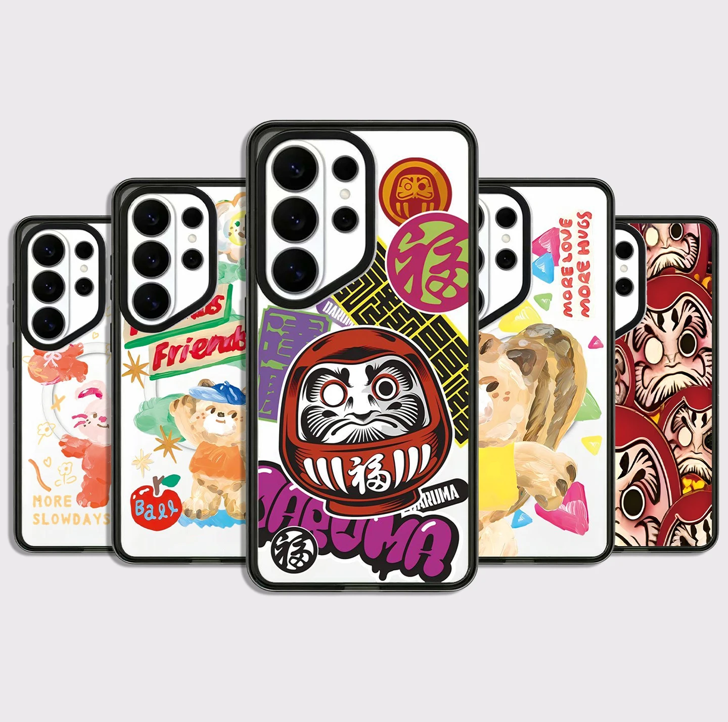 6091312 Acrylic Black Border Case for Samsung Galaxy S26 S25 S24 S23 Ultra S26U S24+ S25+ S26 Plus Protective Case