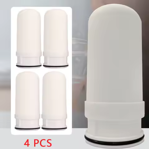 4 Pcs Replacement Ceramic Faucet Tap Water Filter Purfier Cartridge for Home Kitchen Housheold Easy to Use Durable Faucet Filter