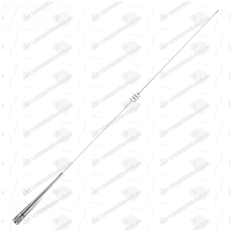 NR770H UV dual-segment car walkie-talkie antenna, high-gain platform seedling silver black 1.02m