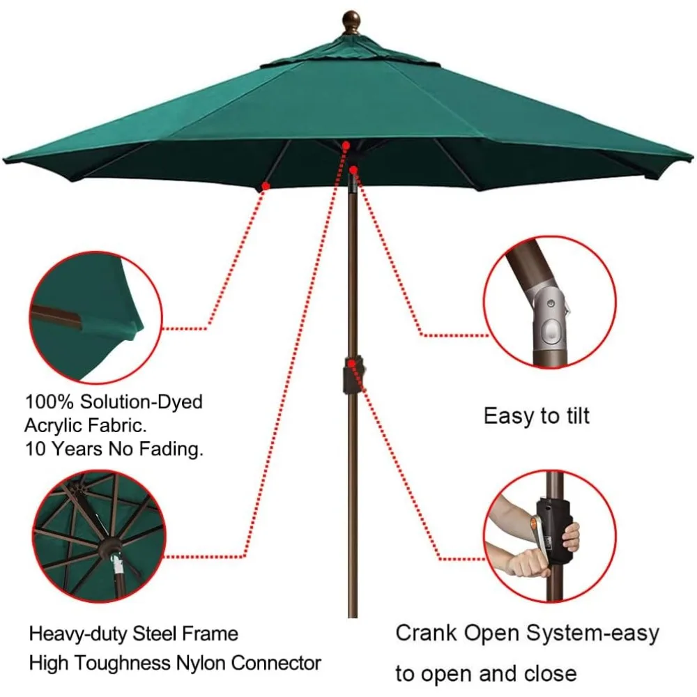 Parasol Large Patio Umbrellas for Outdoor Patio Furniture Beach Umbrella Sunshade Outdoor Garden Furniture and Terrace Holder