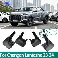4 Uds guardabarros de coche guardabarros guardabarros delantero guardabarros trasero Protector para Changan Hunter Plus Lantazhe Pickup 2023 2024