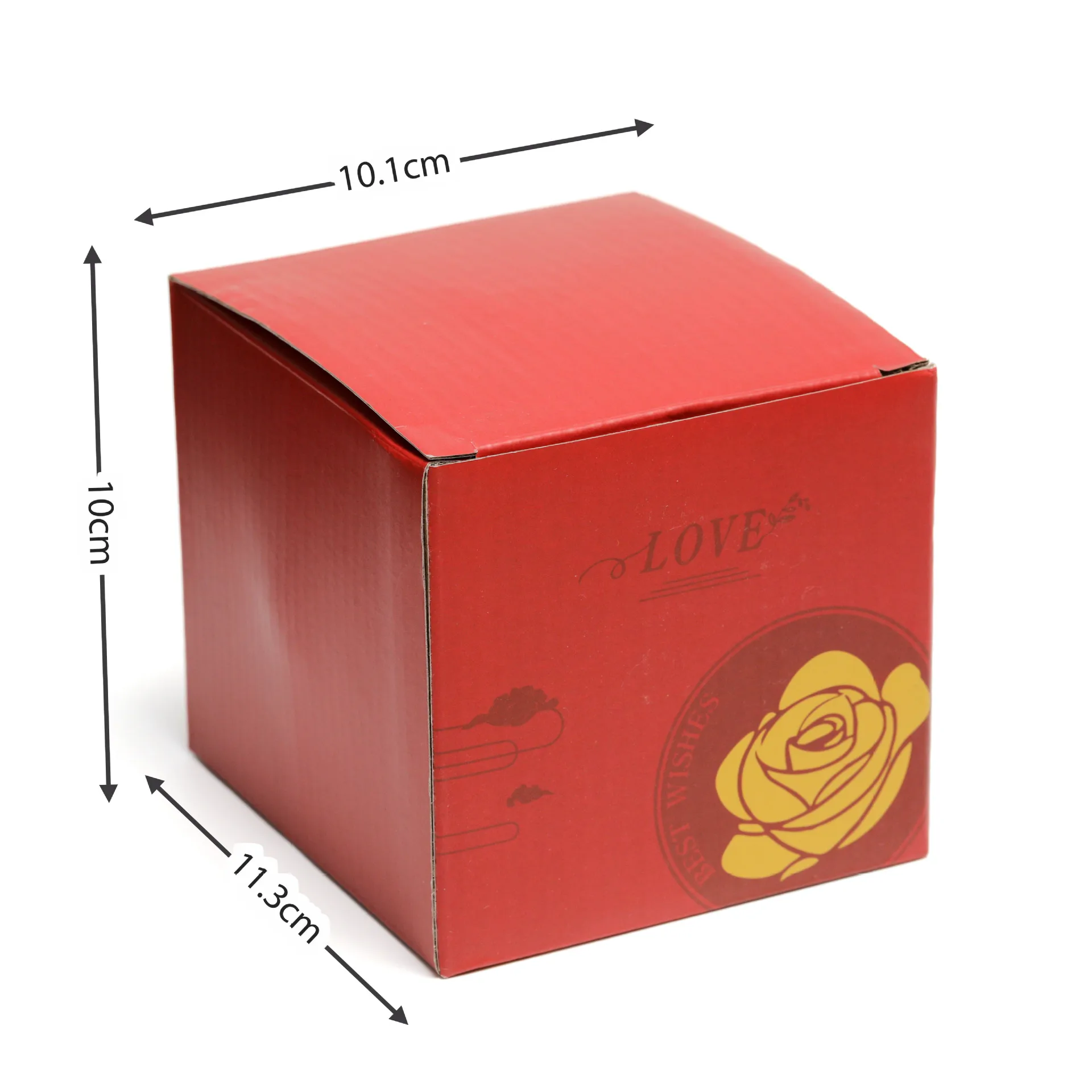 Personalisierte, gravierte, runde Geburtstagsstein-Anhänger-Halskette aus Edelstahl mit konservierter Rose in drehbarer Blumen-Geschenkbox – Detail 4