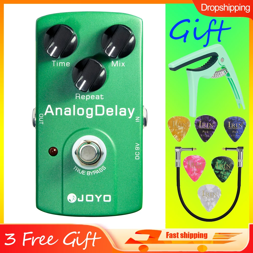 

JOYO JF-33 ANALOG DELAY Guitar Effects Pedal Digital Circuit Delay True Bypass Mild & Mellow for Electric Guitar Effect Pedal