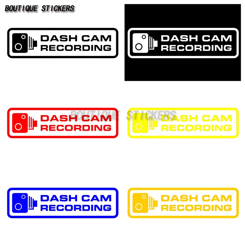 

DASH CAM RECORDING CAR STICKER DECAL WINDOW FUNNY BUMPER CCTV HD CAMERA CAM