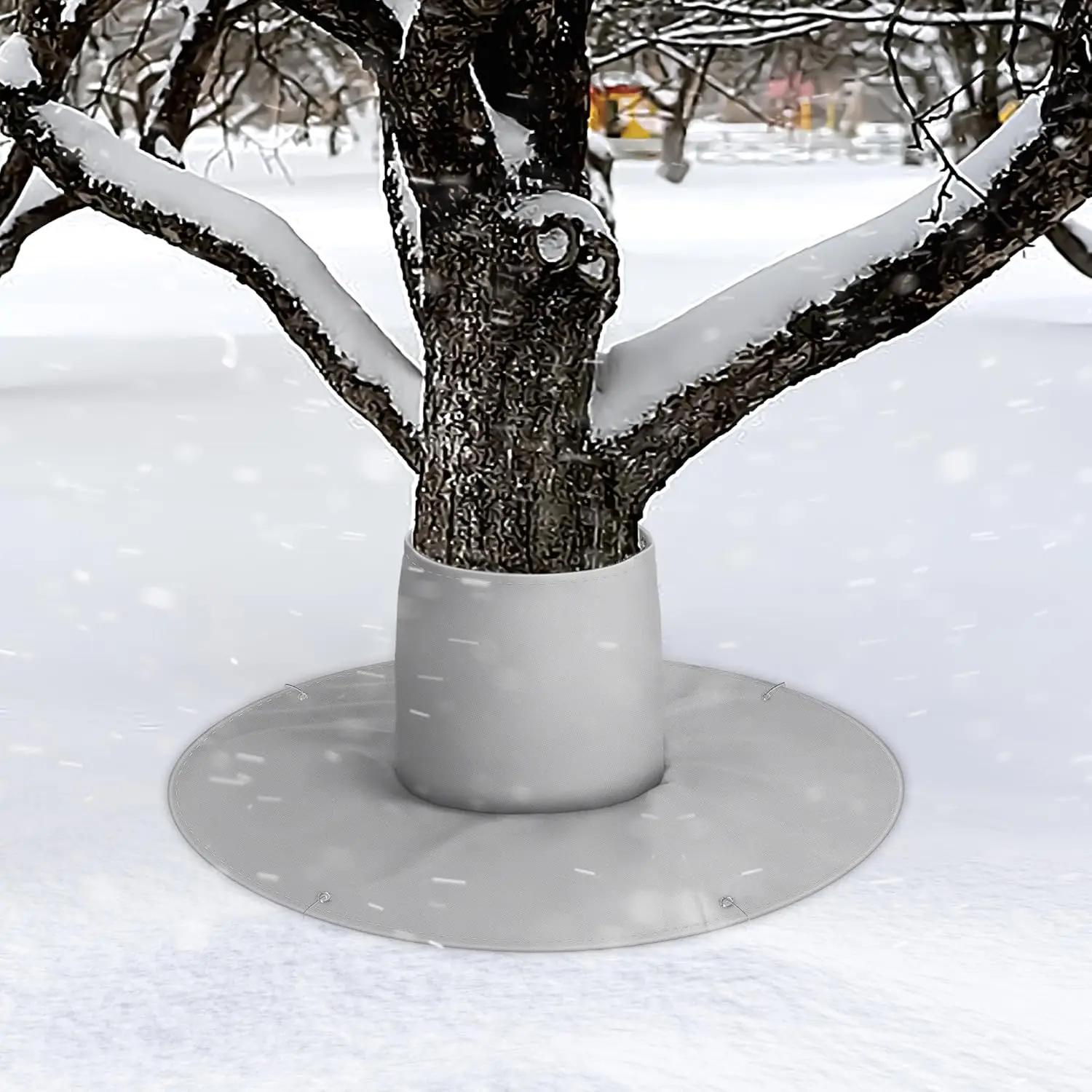 Palm Tree Root Protectors, 3 Layers Tree Root Freeze Protectors with 7 Ground Nails, Winter Tree Root Frost Covers Outdoor Cold