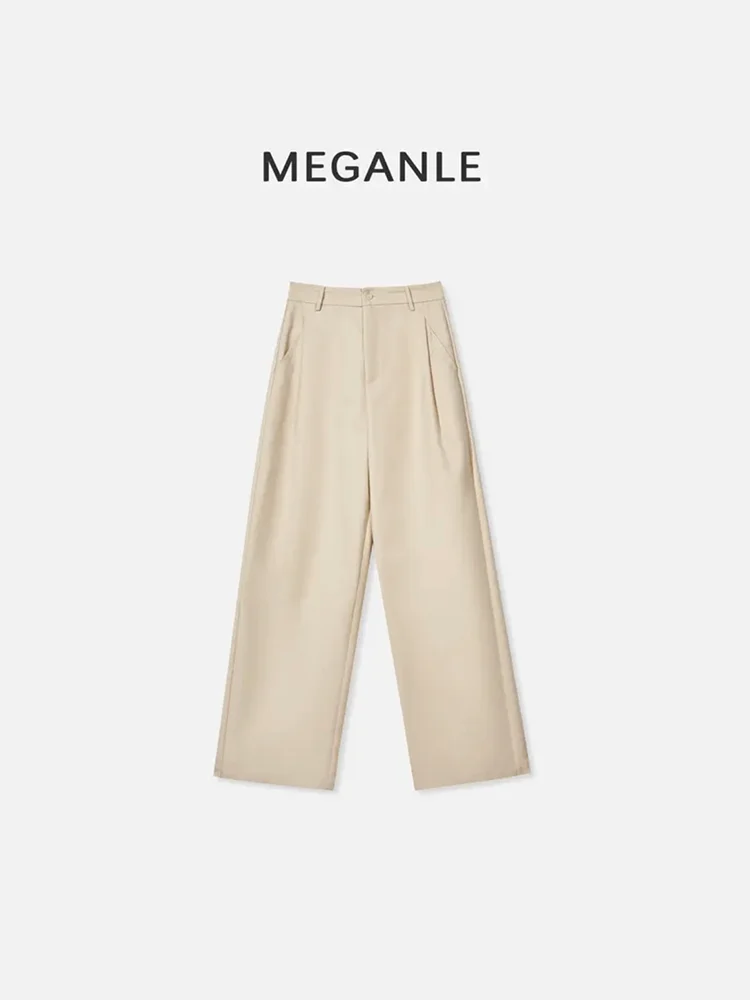 

High Waist Wide Leg Casual Pants for Women Spring Summer New Straight Drape Loose Slimming Versatile Holiday Trousers