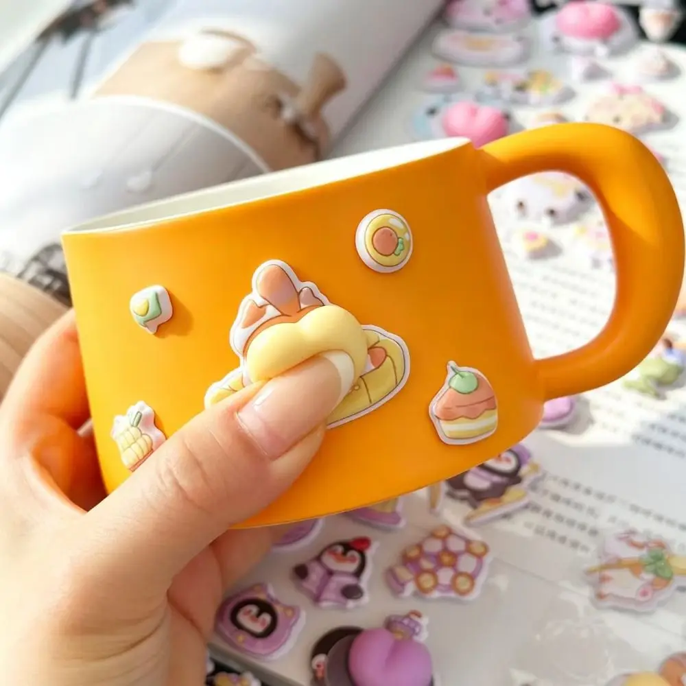 New 3D Animal Belly Squishy Stickers Silicone Foam Cute Stress Relief Decals Pinch Cartoon DIY Scrapbook Decor for
