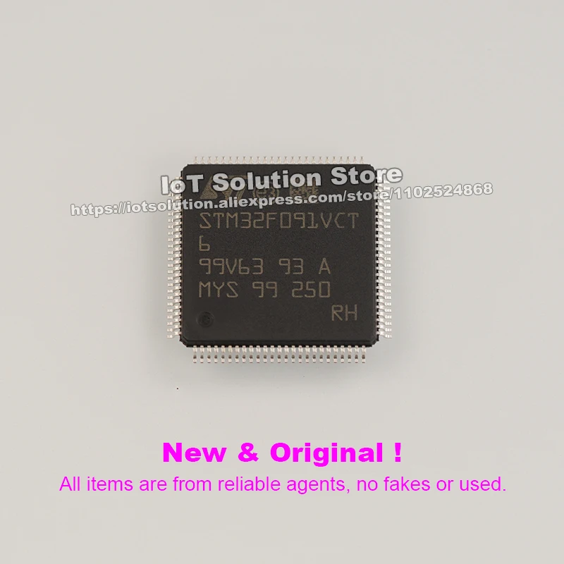 STM32F091VCT6TR แกน Cortex-M0แขน STM32F091VCT6