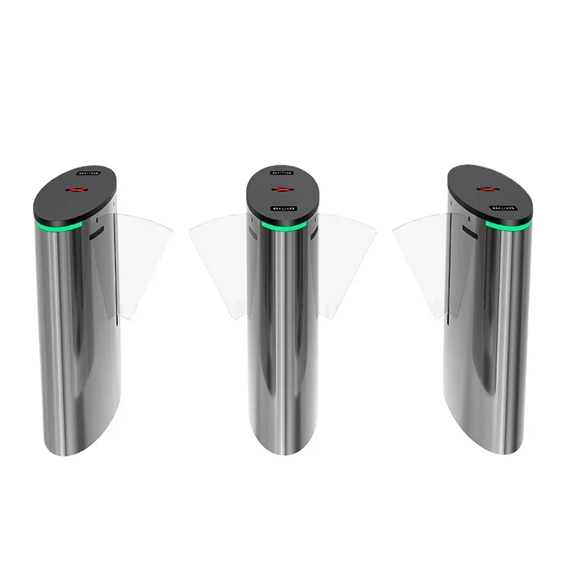 

Hotel Turnstiles Card Reader Swing Barrier Gate For Entrance And Exit Control Flap Gate Wing Barrier With Reader Use