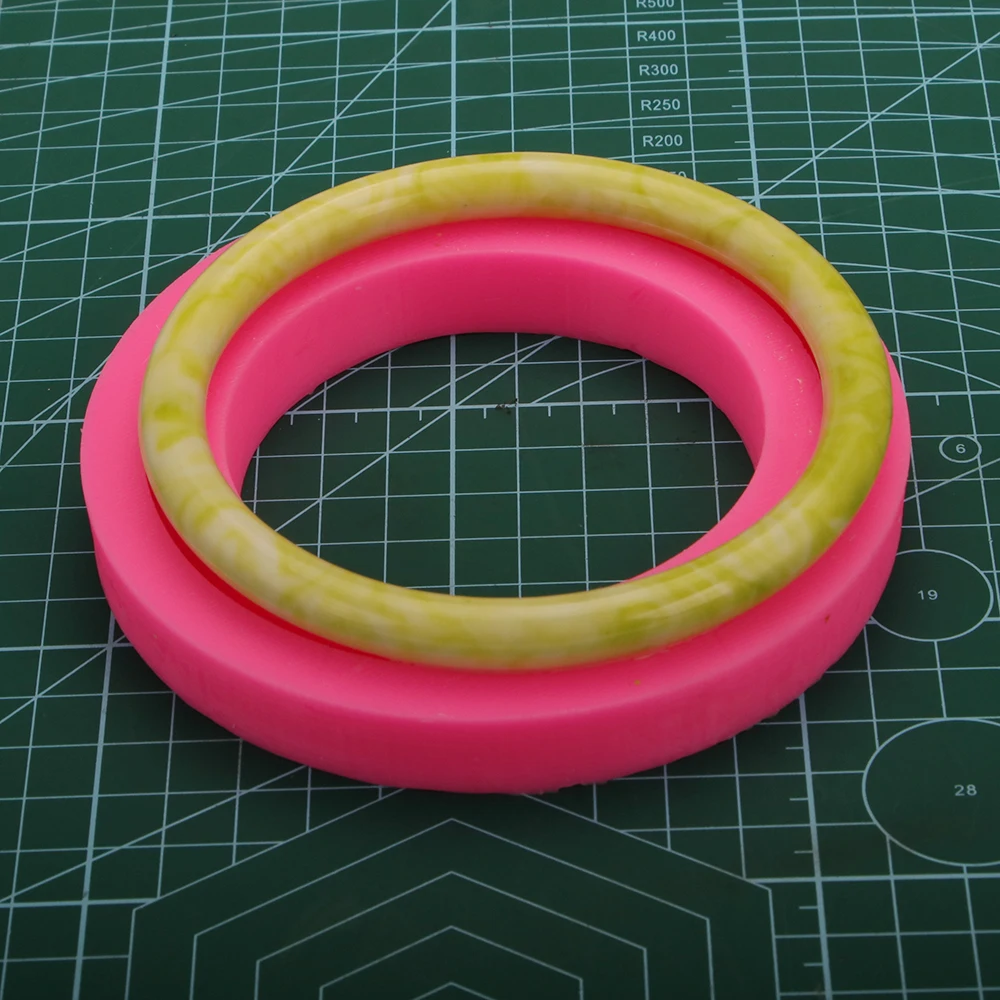 90mm bracelet for Key ring buckle keychains molds wristband Silicone epoxy Resin Craft Molds DIY mould DY0160