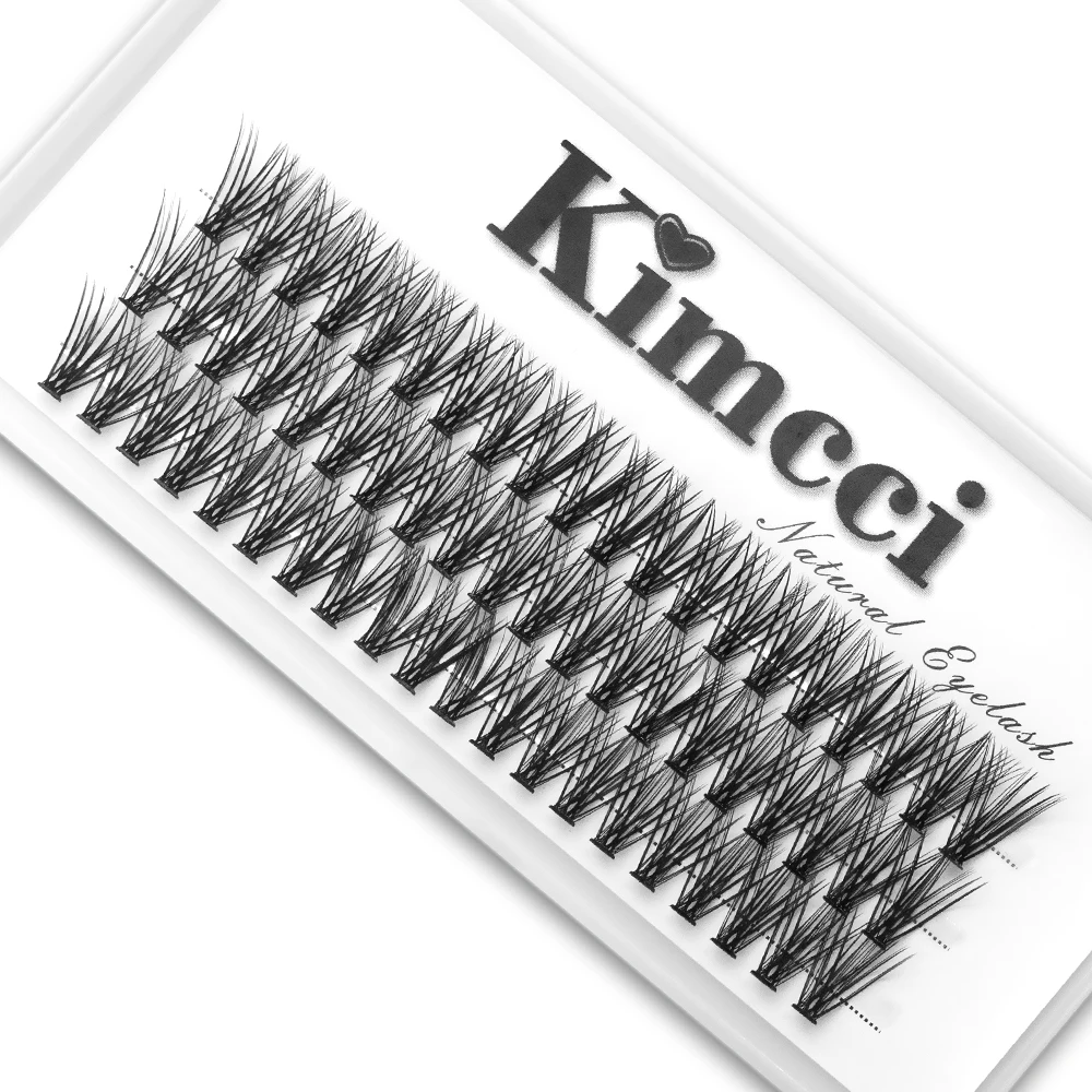 Kimcci 3D Russo Individuale Ciglia Estensione Visone Ciglia Professionisti Naturale 30P Ciglia Trucco Ciglia Finte Strumenti Cilia