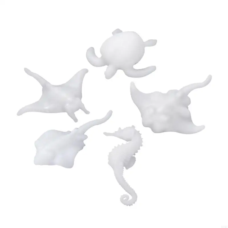 Seahorse Fish Model Resin مملوءة راتنجات الإبوكسي القالب 3D ملحقات المناظر الطبيعية المصغرة للمجوهرات DIY Craft Making E0BF