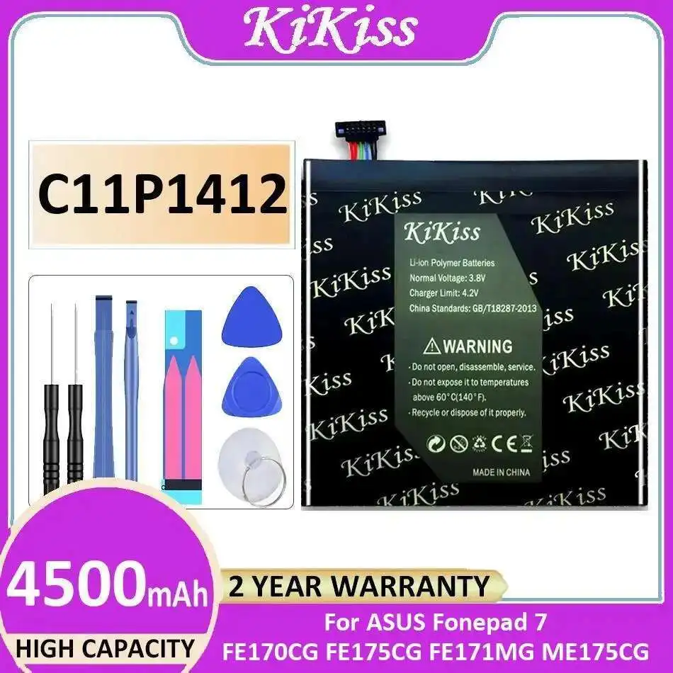 

Good Low-Temperature Performance C11P1412 4500Mah For Asus Fonepad 7 FE170CG FE175CG FE171MG ME175CG Tablet Battery