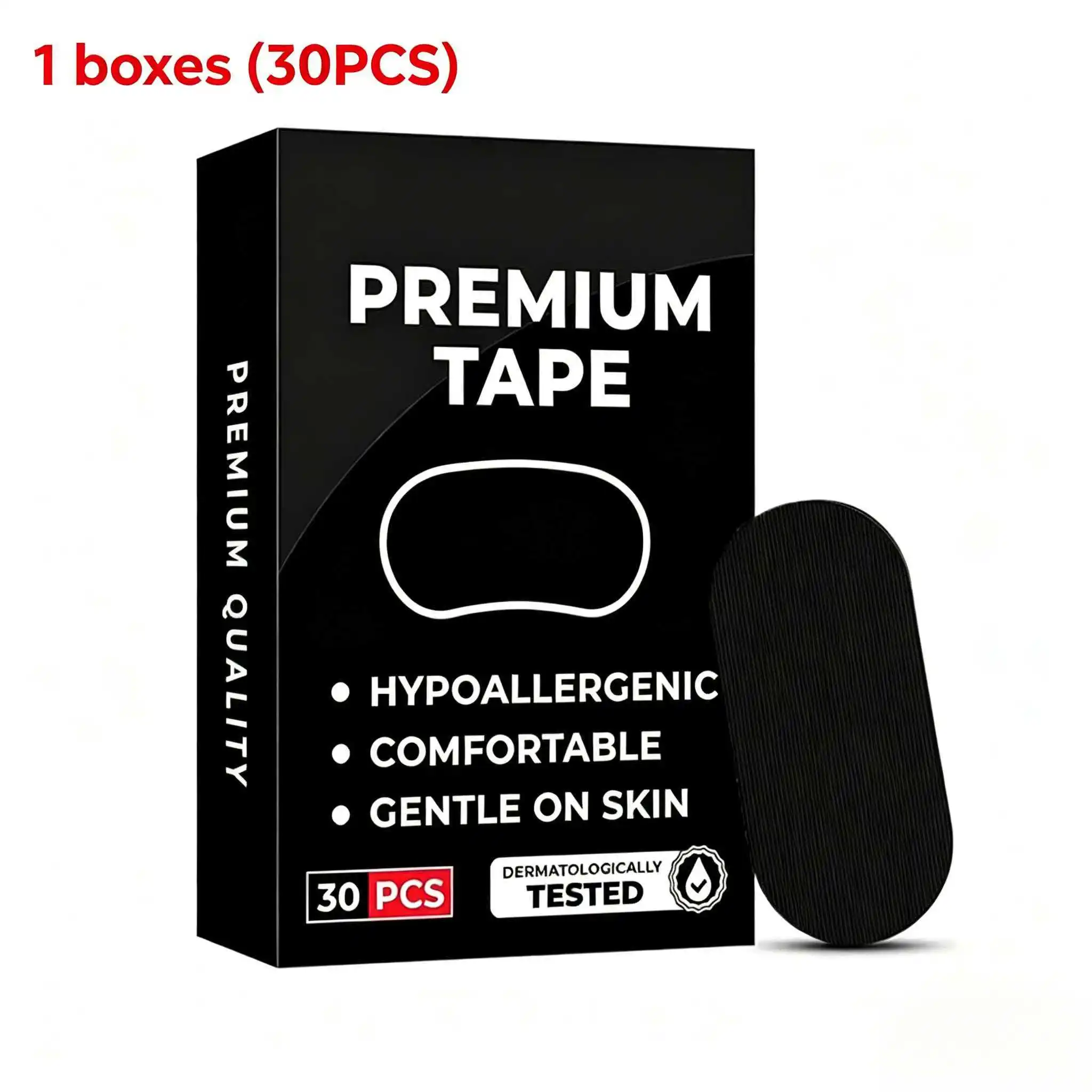30/60 stuks Anti-snurk mondtape, medische kwaliteit slaapstrips voor snurkverlichting & zachte neustape voor reizen en thuisgebruik