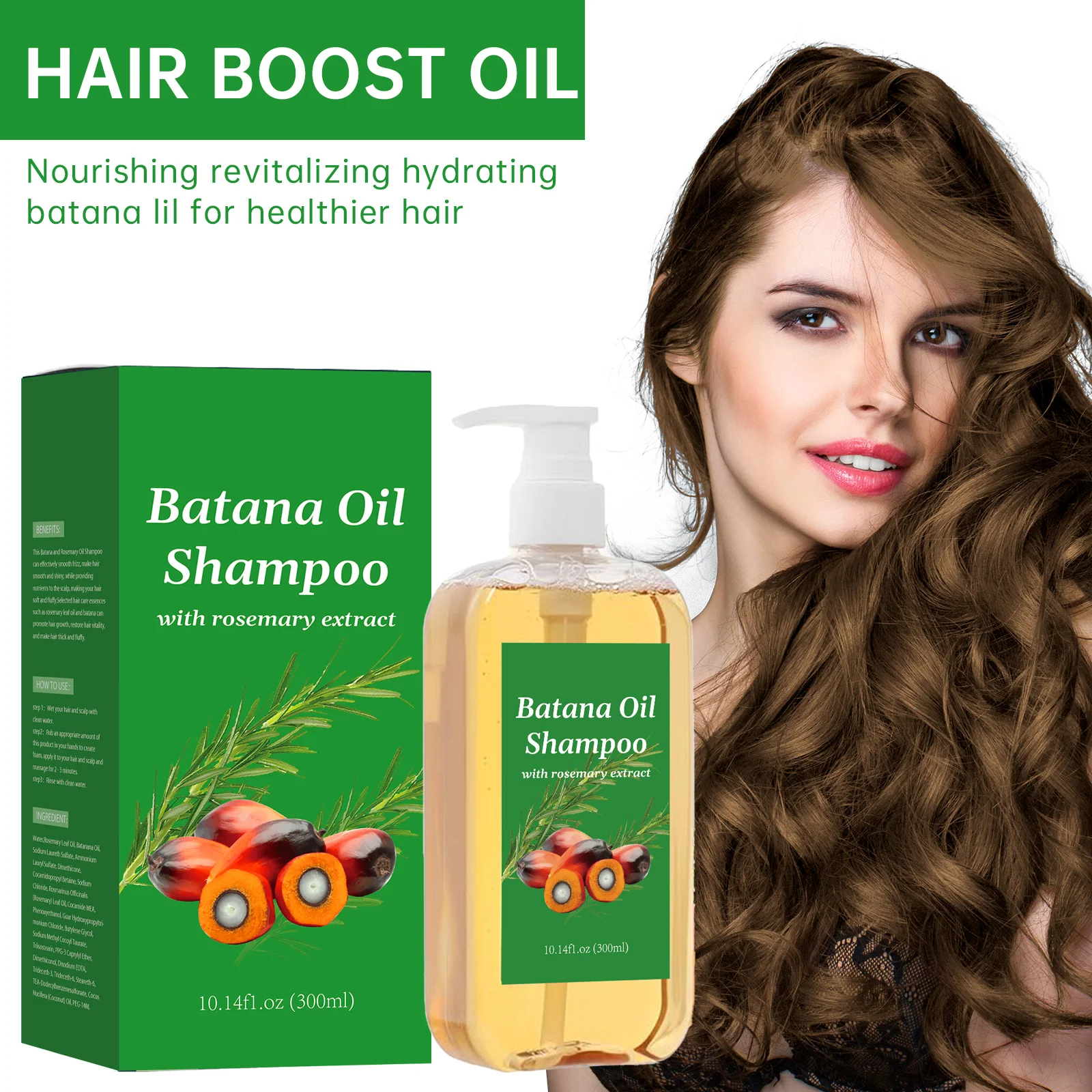300ML Batana Oil Shampoo Nouri - Hair Care Dandruff review and price