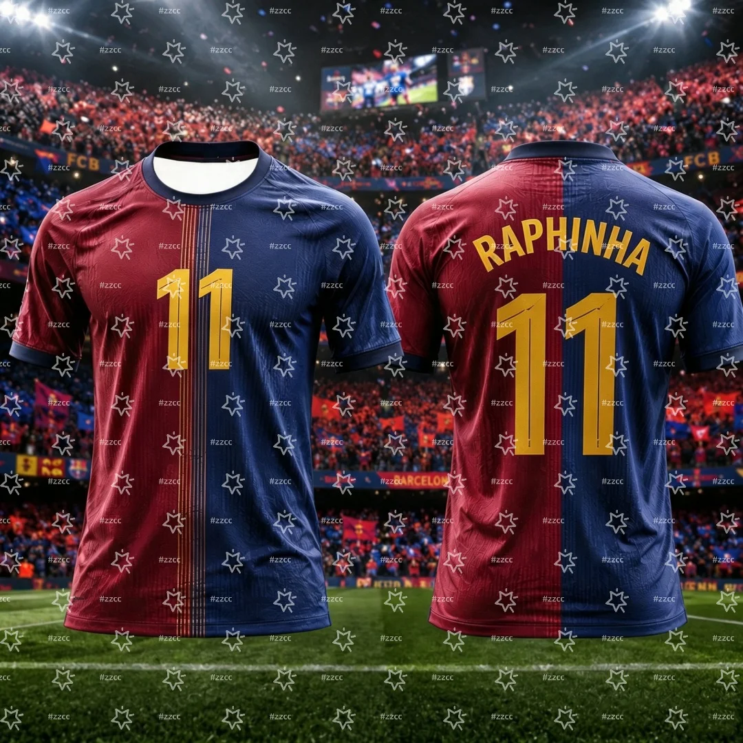 26-27 Spanien Spieltrikot Yamal, Raphinha, Fermín Fußballtrikot Sommer Sport Herren T-Shirt Kinderbekleidung Tee Y2k Damen ﻿ – Detail 2