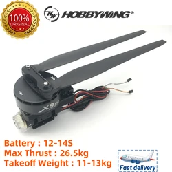 Hobbywing X9 플러스 14S 파워 시스템, DIY 멀티로터 농업용 스프레이 드론용 최대 하중 15kg, 20L, 25L