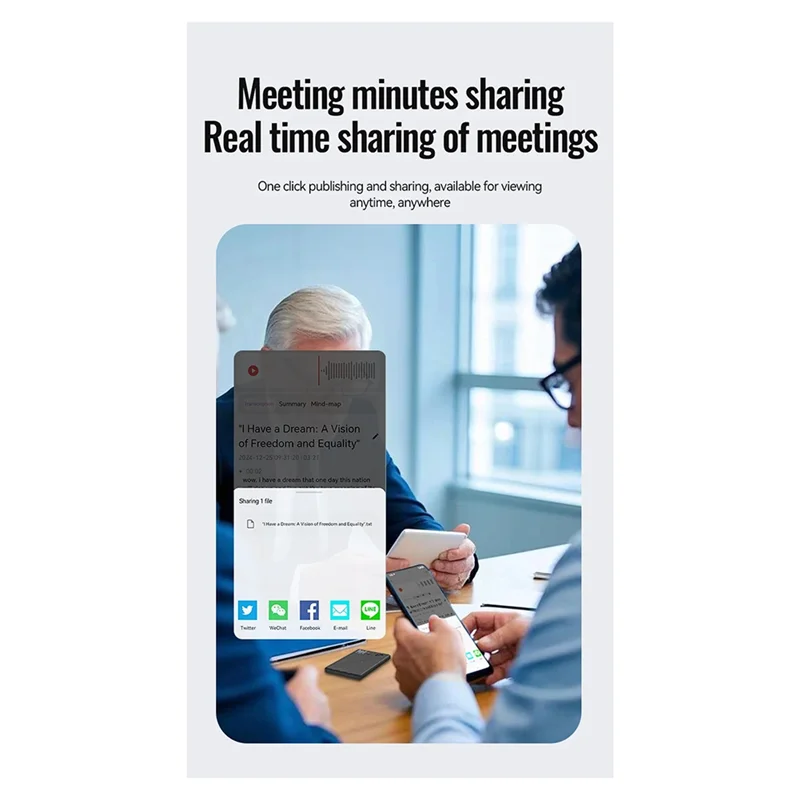 Grabadora de voz A32T-AI Control de inteligencia GPT Control por aplicación Audio mapa mental transcripción en tiempo Real/grabación resumen