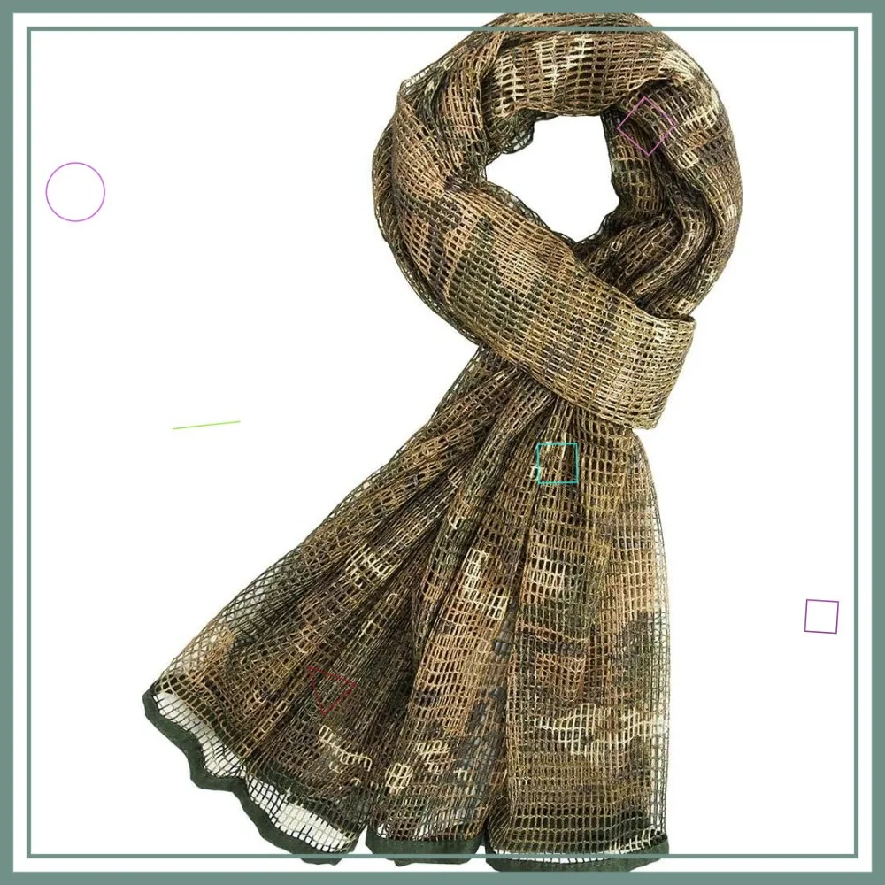

Sniper Veil Camo Mesh Net Tactical Scarf for Hunting Shooting Wildlife Photography Outdoor