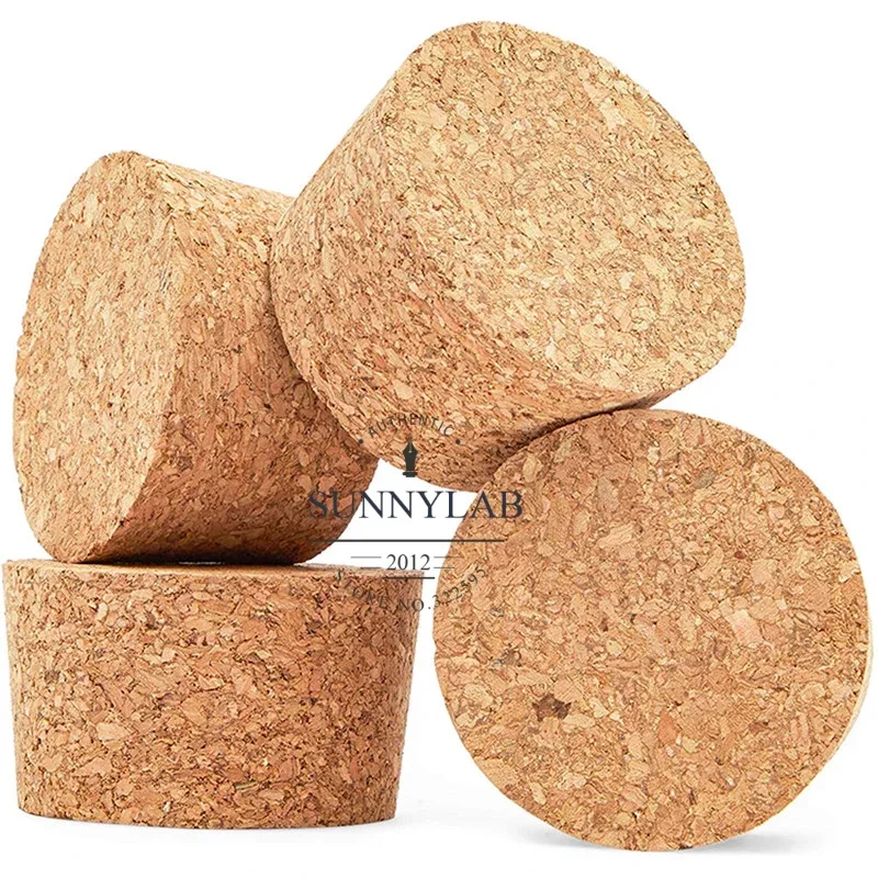 2pcs/lot Lab Big Size Top DIA 72mm To 105mm Wood Cork Plug Essential Oil Pudding Glass Bottle Lid Thermos Flask Stopper