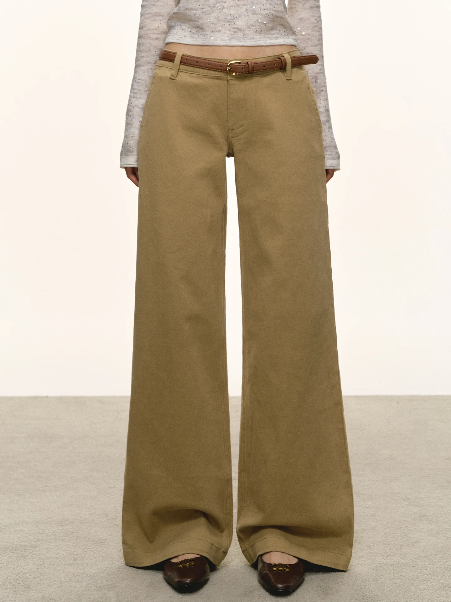 

Прямые джинсы цвета хаки, женские свободные брюки длиной до пола с низкой талией, повседневные длинные брюки, весна-осень, сезонная мода