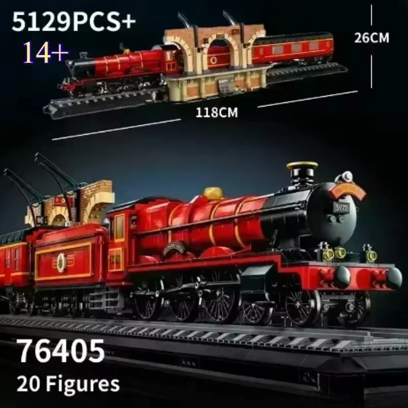 コレクターズエディション 76405 118 センチメートルホギワーツエクスプレス列車ビルディングセットレンガミニフィギおもちゃ子供の誕生日プレゼント 5129 個
