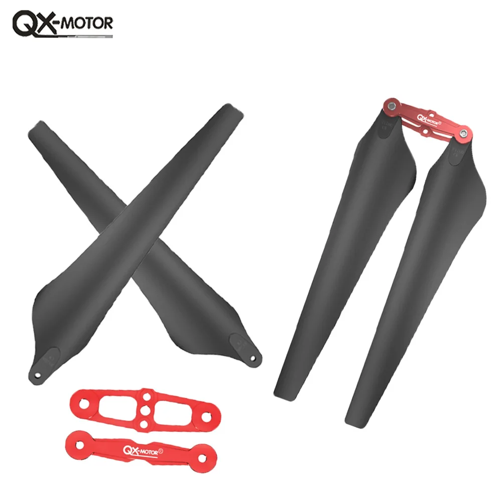 QX-Motor 15inch 17inch 1552 1760 CW CCW Folding Foldable Propeller For Drone S800 S900 S1000 Multicopter Kit Parts