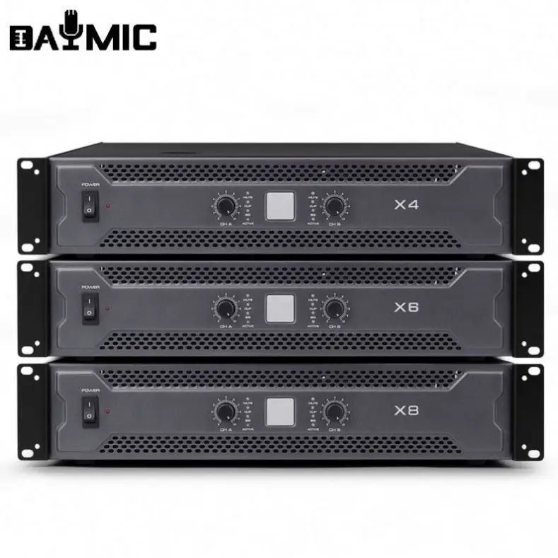 X Series X4/X6/X8 Professional Pure Rear Power Amplifier High Power Karaoke Stage Performance All Kind Of Activities