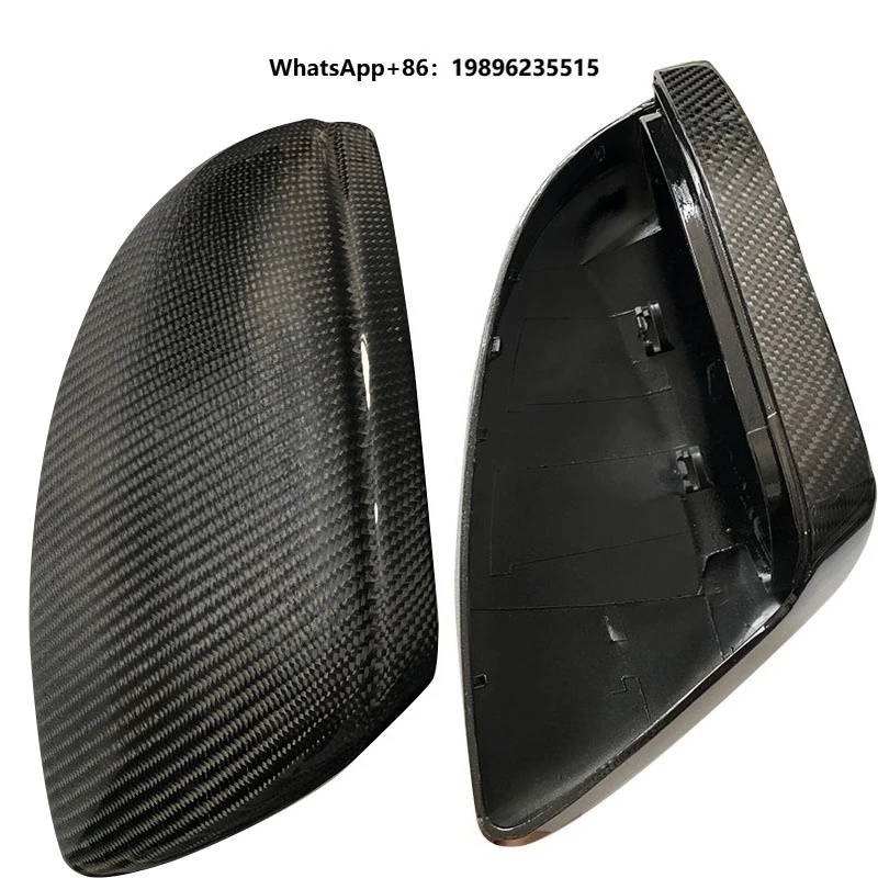 Carbon Fiber Side Mirror Covers Rearview Mirror Cover for C8 A6L A7 A7L A8L S6