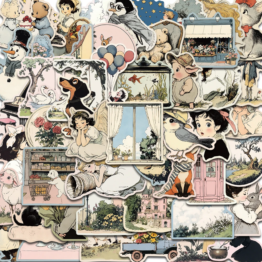 

50pcs Cartoon Comic Wo Stickers Girl Weight Lose Fitness Sports Sticke DIY Suitcase Laptop Guitar Cartoon Decoration Decals Pack