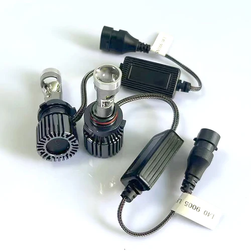 Imagen 2 del producto Bombilla de faro con lente láser LED H7, Mini H4 H11 9005 9006, lente de proyector, faro LED de 120W, 12V, luz de coche, lámpara LED para automóvil H10