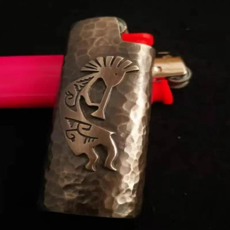 

New S990 Silver Lighter Case Cover For Bic J3/J5 Lighter Retro Lighter Case Shell Sleeve