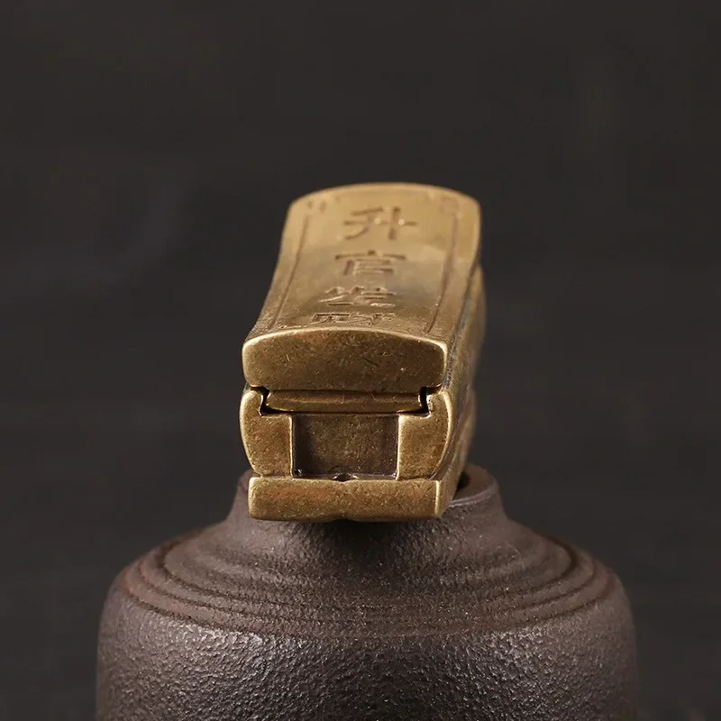 

Handmade Copper Ornaments Crafts Brass Small Coffin Decoration Mini Handles Handmade Pure Copper Ornaments Handicrafts