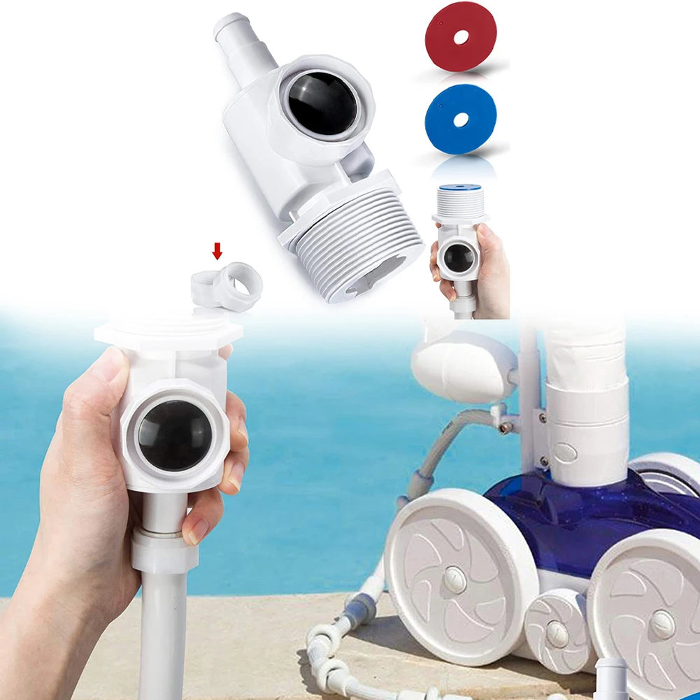 Pool Cleaner Wall Fitting Connector Kit For Models 180 280 380 480 3900 Replaces Part 9-100-9001 With Pressure Disks