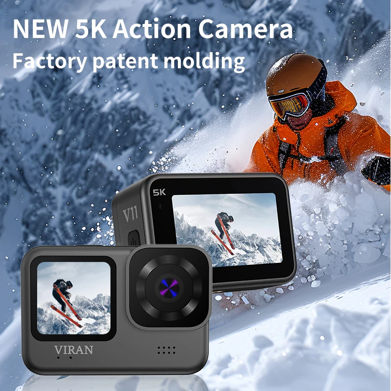 V11 5K Sports Cameras Factory Supplied 5K30 FPS Ultra High Definition Dual Color 5k Action Camera Outdoor Action Camera