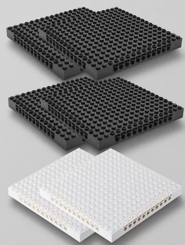 Wholesale Pixel Art Building Block Bottom Plate 65803 Brick 16X16 Baseplate Part Compatible 98138 Pixel Small Particles Toy Gift