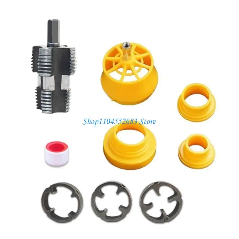 Y6GD PVC Thread Maker Tool for Electric Drill PVC Pipe Threader Water Pipe Thread Opener for Household Repair Accessories
