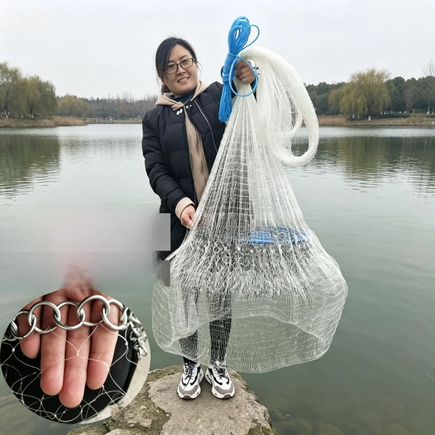 rete-da-pesca-a-disco-anti-intreccio-per-lancio-a-mano-facile-da-tirare-e-avvolgere-ideale-per-campeggio-viaggi-e-pesca-all'aperto